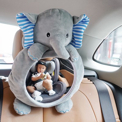 the republic of korea ins Cartoon automobile Pendant children security chair Rearview mirror baby Viewers Car hitch reflector