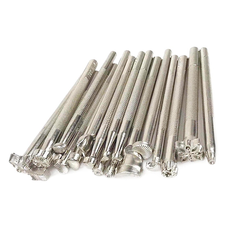 Herramientas de cuero 01 costura a mano traje herramientas de cuero DIY diamante corte herramientas de arte de cuero 59 piezas de cuero hecho a mano talla herramientas de impresión