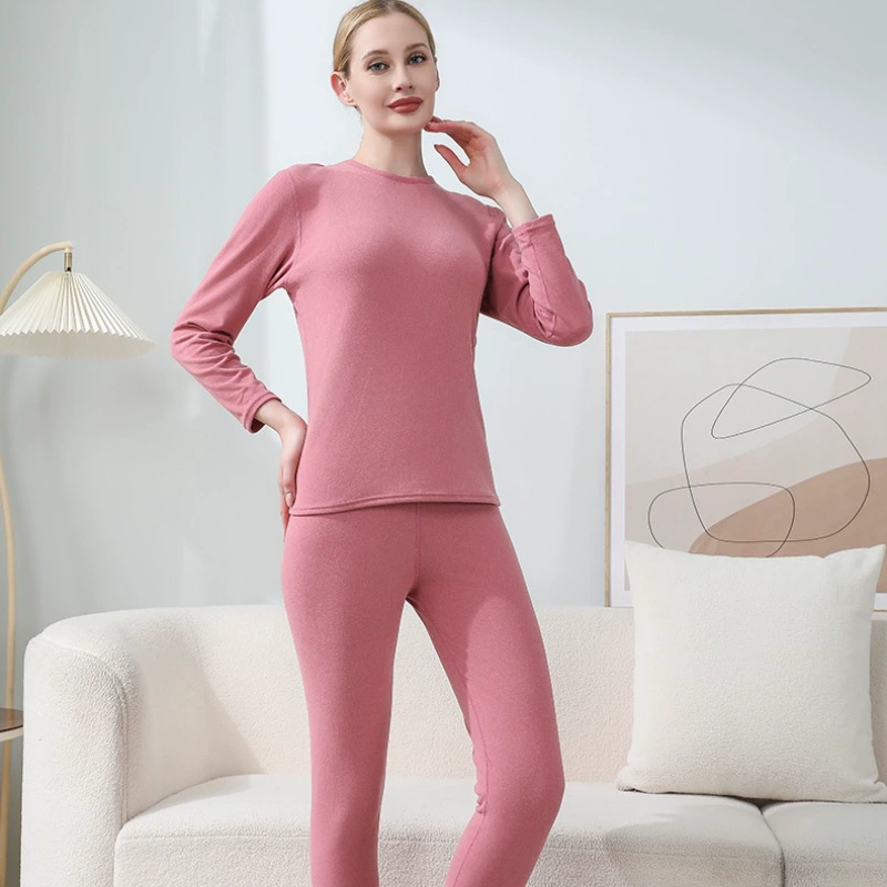 Набор термобелья для мужчин и женщин с круглым вырезом катионная осенняя одежда осенние брюки теплая одежда осень зима высокое качество