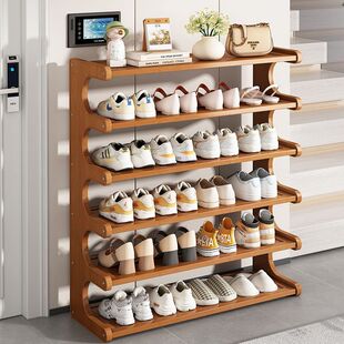 New Space Shoe Cabinet Simple Shoe Rack Shelf Multi-Layer Door Home Dormitory Storage Rack Rental Room Storage Rack