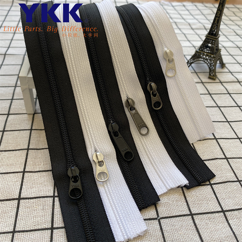 Ykk Zipper No. 3 Nylon Pack Black White Colorful Home Textile Quilt Cover Bedspread Cutting Quilt Zipper Ykk Zipper No. 3 Nylon Pack Black White Colorful Home Textile Quilt Cover Bedspread Cutting Quilt Zipper