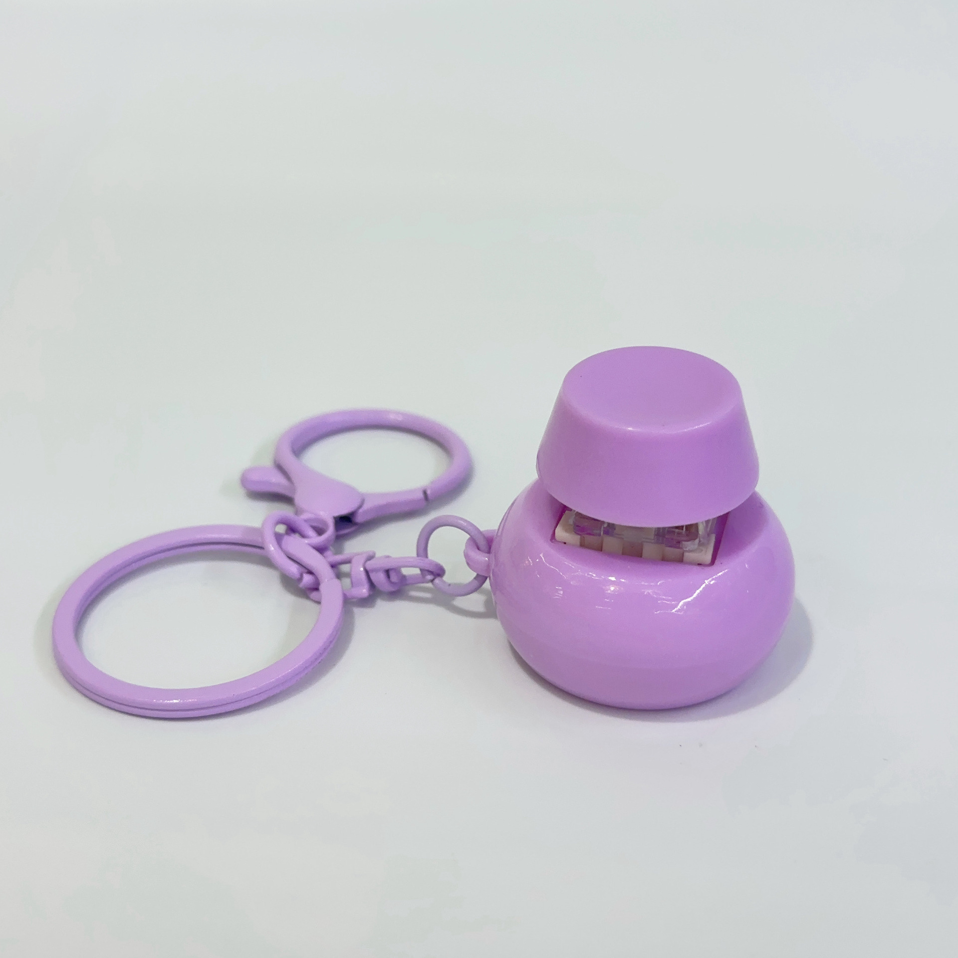 Purple round colorful lobster clasp