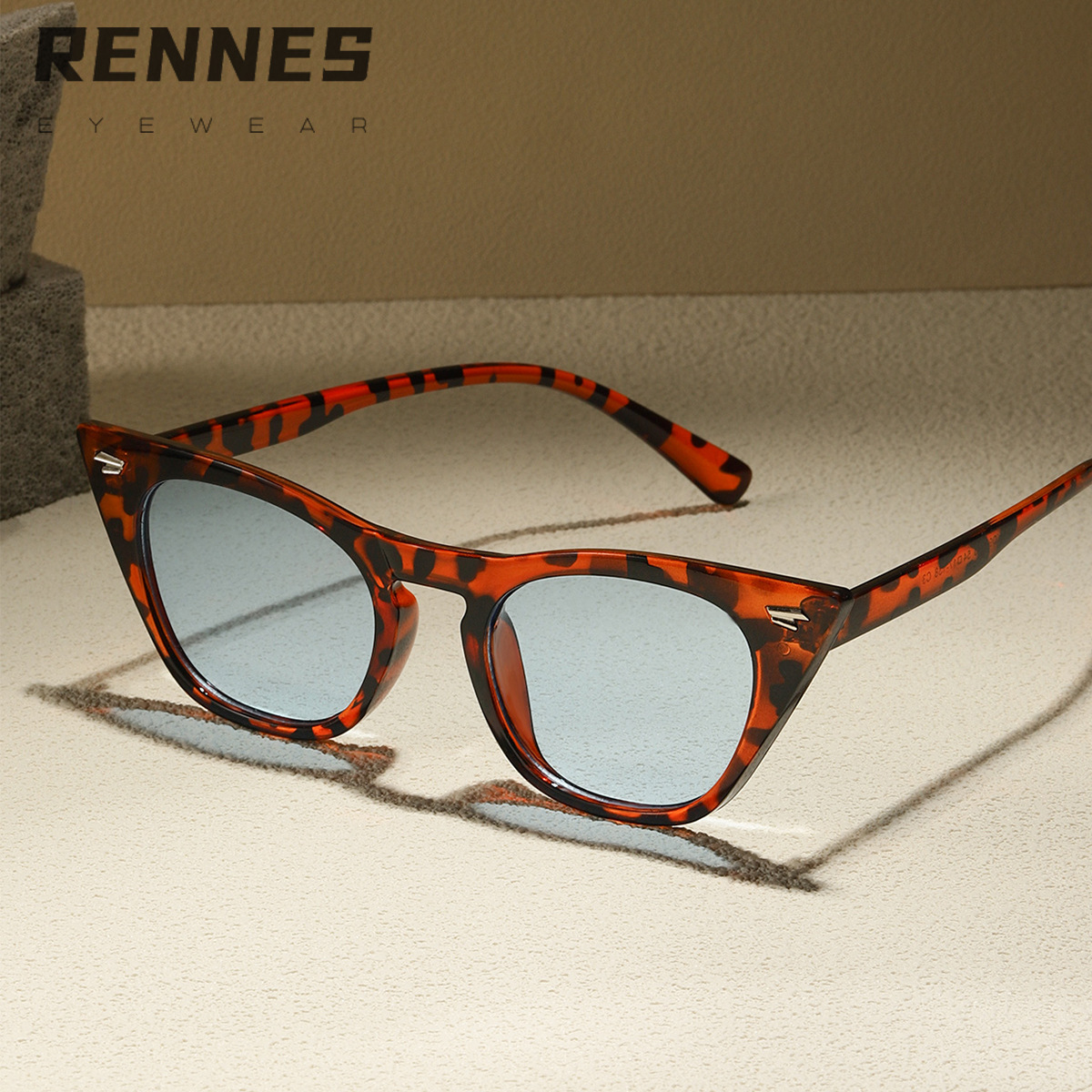 Nuevas gafas de sol de ojo de gato ins estilo personalizado moda europea y americana cara grande que adelgaza las gafas de sol UV400 a prueba de rayos UV para las mujeres