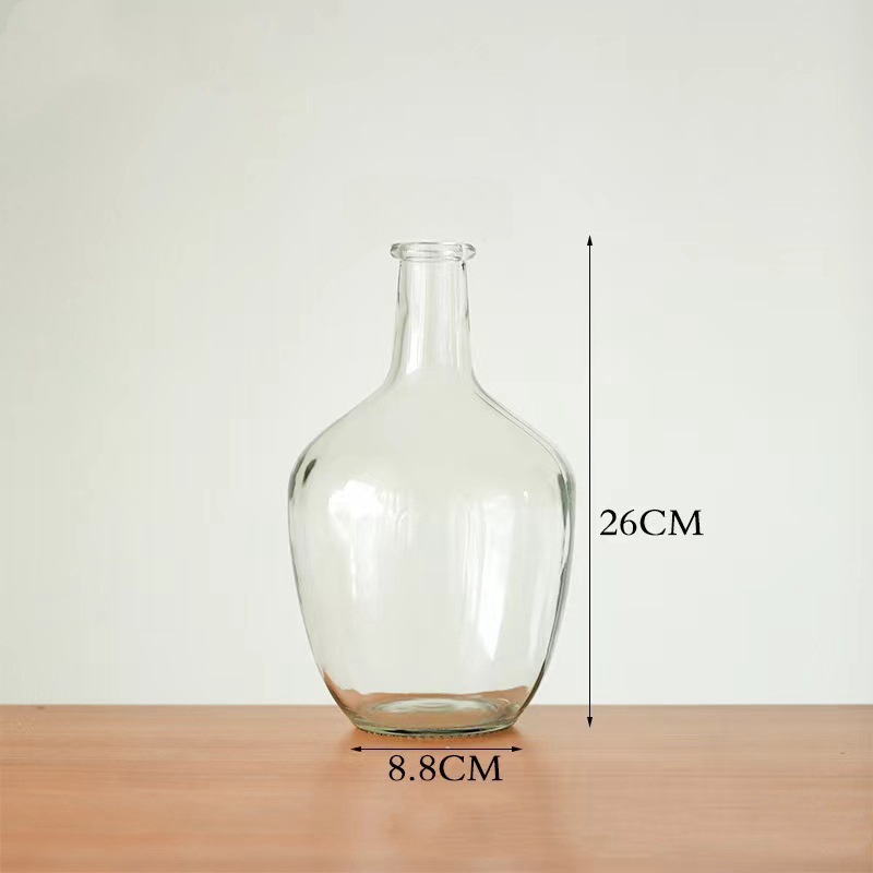 Jarrón de madera borracho de caballo de vientre grande 26cm