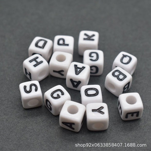 8mm�׵׺�����ĸ��Ӣ����ĸ����朴���ɢ�鷽����ĸ��diy�Ʒ���