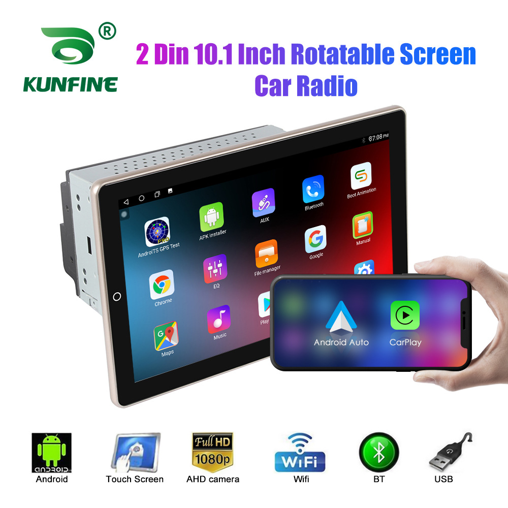 10.1 inch double spindle rotating universal Android TS18 car navigation reversing Image multimedia DVD player