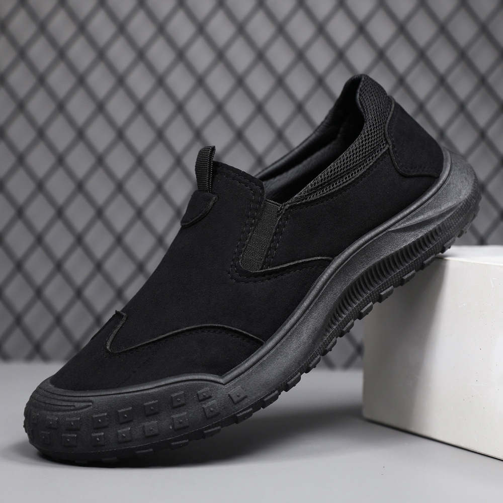 Men's shoes spring and autumn new solid color men's comfortable and…