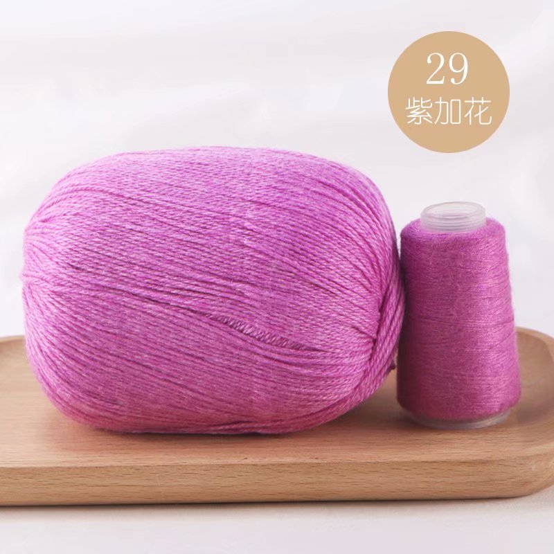 Hilo de Cachemira tejido a mano al por mayor bebé anti-pilling conejo lana medio grueso lana DIY lana tejida bufanda suéter