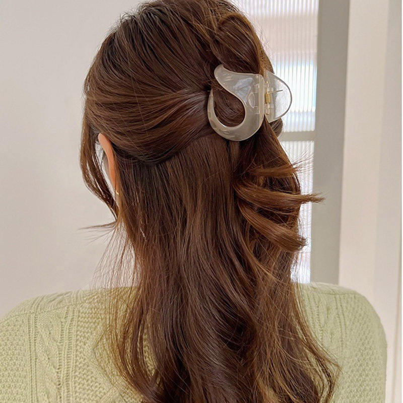 Plastic Material Women's Modern Style Classic Style Korean Style Geometric Plastic Stoving Varnish Hair Claws