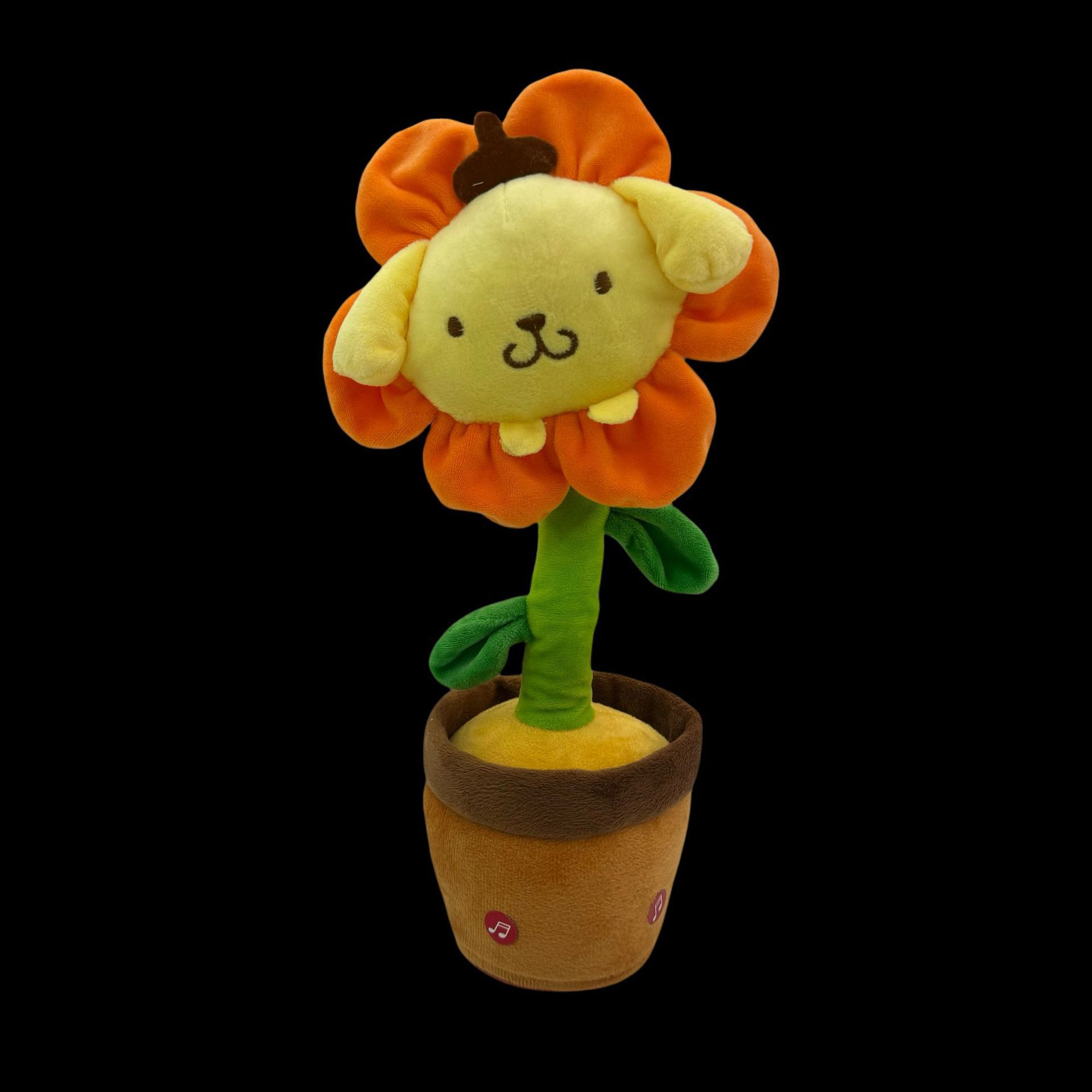 Cactus de baile transfronterizo encantador, flores de charla, ruido de ruido, juguetes de peluche eléctricos para aprender a hablar, cantar y bailar.