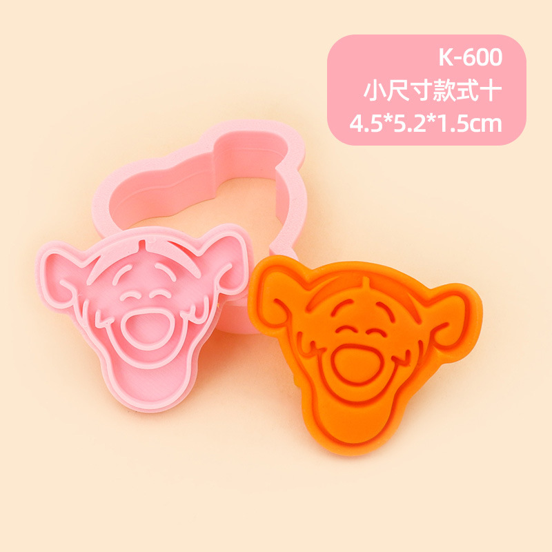Molde para Galletas de Winnie the Pooh, Molde para Hornear de Fondant con Diseño 3D de Dibujos Animados, Molde para Decoración de Pasteles para Hacer en Casa