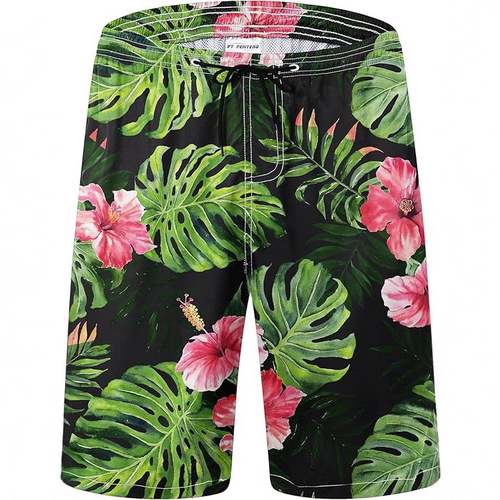 Men's EU size loose breathable drawstring vacation beach shorts, popular in Europe and America, Amazon Hot Sale 3D print