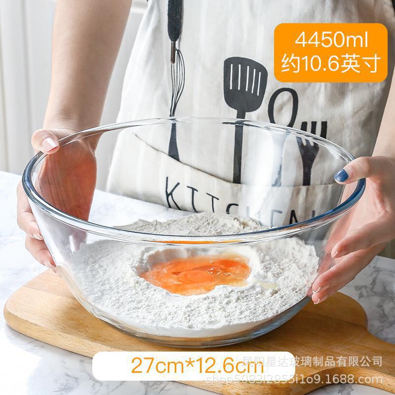 utensilios de calentamiento de microondas tazón de vidrio transparente resistente a altas temperaturas ensalada doméstica tazón de arroz grande tazón de sopa platos set platos cubiertos
