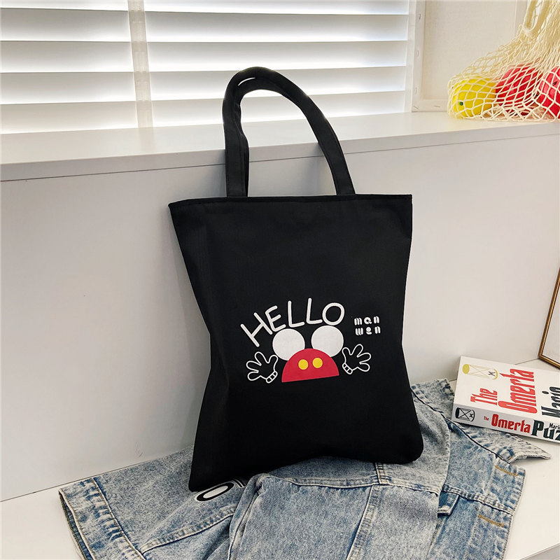 Bolso Tote de Lona para Mujer de Gran Capacidad con Cierre de Cremallera para Uso Diario