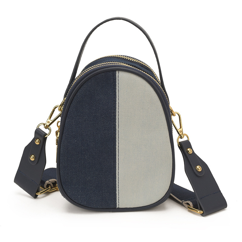 Jean empalme bolso de mano de color contraste mujer 2026 nuevo estilo de lujo ligero cruzado de moda de moda de hombro mochila