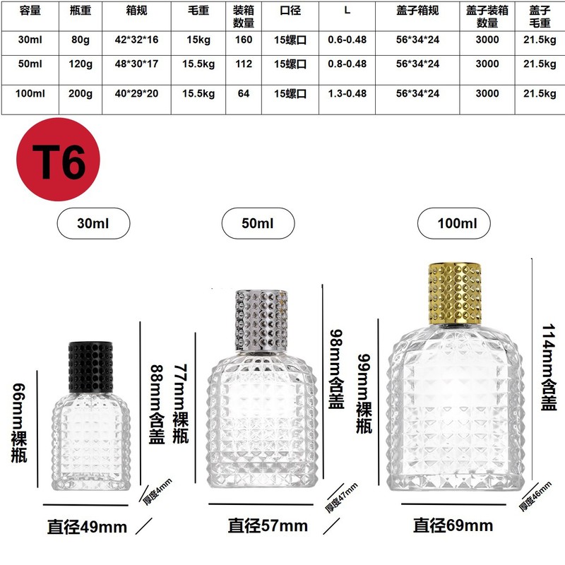 卸売スポット 30 ミリリットル 50 ミリリットルネジガラス香水瓶ネジキャップポータブルスプレー詰め替えボトル空ボトル|undefined