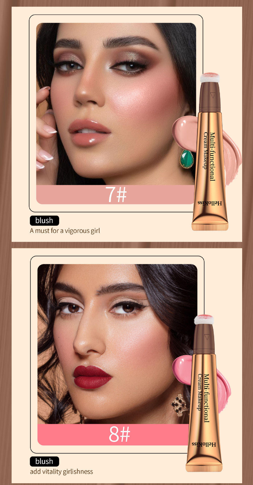 HelloKiss Liquid Highlighter Contouring Multi-functional Makeup Pen Sponge Tip Fine Sparkling Highlighter Liquid Blush Cross-border undefined