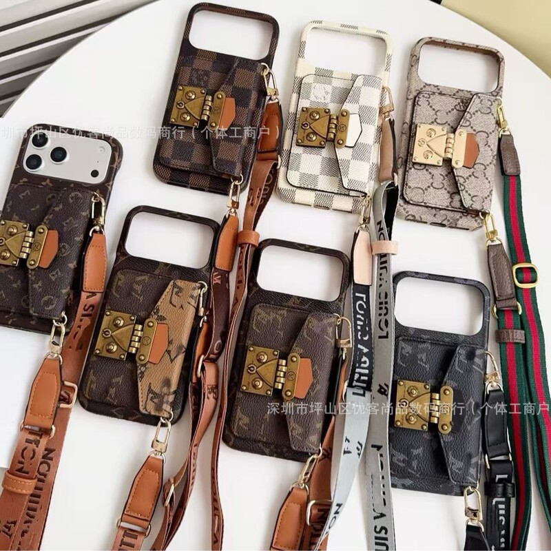 Fashionable Brand European and American Crossbody Card Holder Presbyopic Leather Suitable for Apple 17Pro Mobile Phone Case Iphone16/14/15/13 Fashionable Brand European and American Crossbody Card Holder Presbyopic Leather Suitable for Apple 17Pro Mobile Phone Case Iphone16/14/15/13