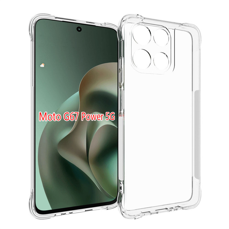 Suitable for Moto G67 Power Phone Case Moto G87 5g Transparent Tpu Four-Corner Anti-Fall Protective Case