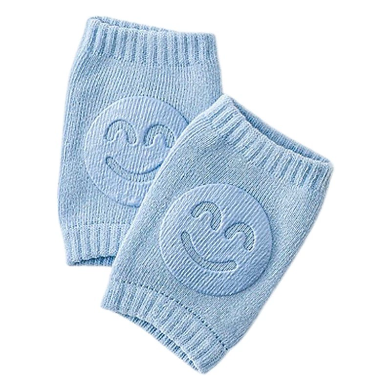 Мультяшная версия наколенников с улыбающимся лицом, детские наколенники для ползания, налокотники, защитное снаряжение для ползания, дышащие наколенники с улыбающимся лицом, модель внешней торговли