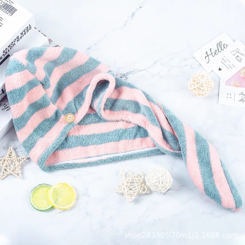 Sombrero de cabello seco para mujer absorción toalla de cabello seco para limpiar el cabello toalla de secado rápido paquete de toallas lindas sombrero de baño cabello largo