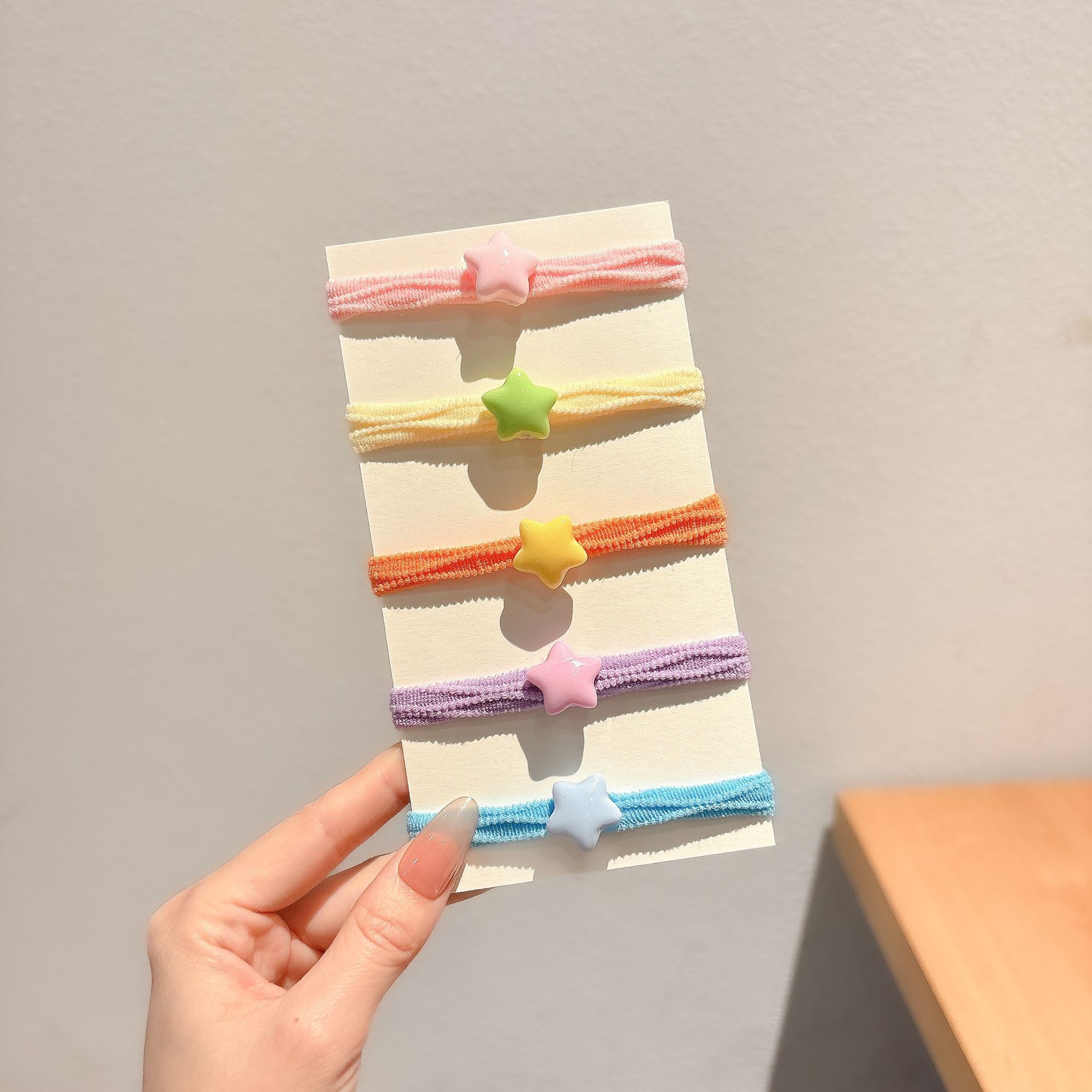 Caricatura encantadora anillo de pelo pulgar no daña el cabello de los niños correa de correa pequeña cuerda de cabello para niñas cuerda de cabello