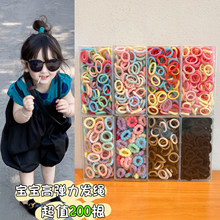 儿童彩色小皮筋2026新款高弹力耐用拇指发圈女宝宝不伤发扎头发绳