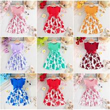 Toddler Girls Sleeveless Cotton Summer Beach Dress