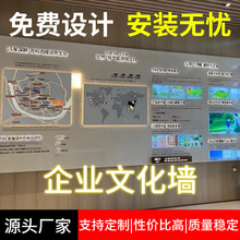 发光背景墙企业文化墙定制公司企业背景广告字宣传党建文化墙logo