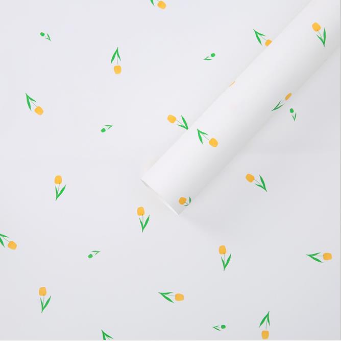 Flores de nuevo producto de papel de embalaje floral de dos colores florista paquete de flores de papel de embalaje de regalos materiales de embalaje