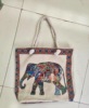 Ethnic bag for leisure, double sided embroidery, ethnic style, with embroidery, internet celebrity