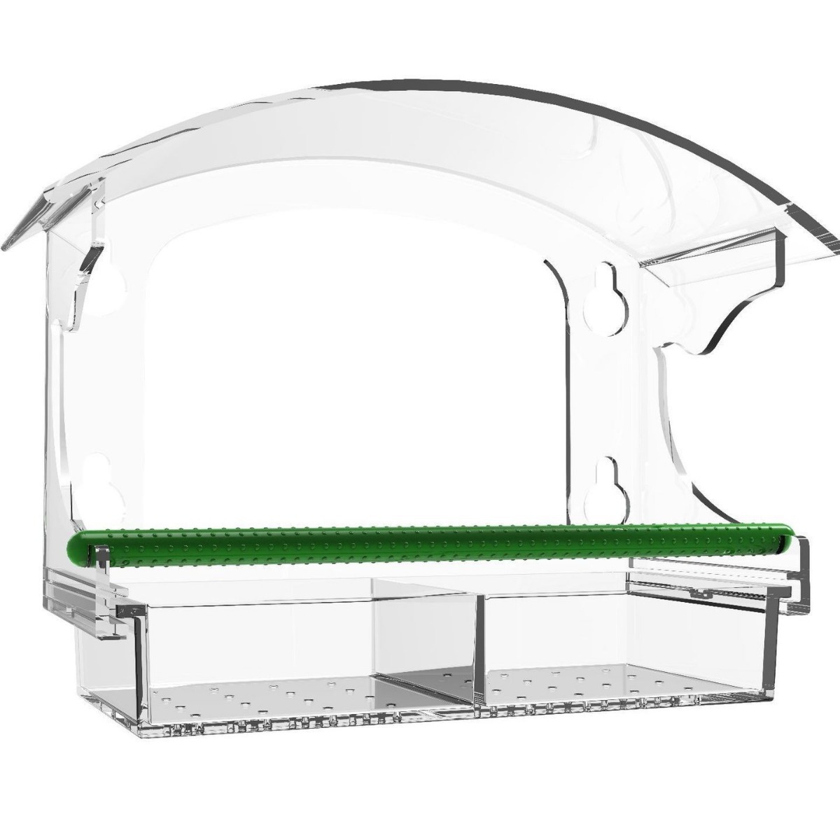 Amazon transparent acrylic outdoor bird cage parrot cage wall-mounted hole-free suction cup bird feeder pet supplies 2