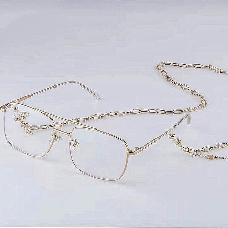 Nuevo collar de cadena de gafas de perlas doradas gafas de sol miopía presbicia anti-perdida Anti-caída gafas de cuerda gafas de cadena