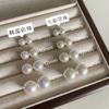 Brand silver needle from pearl, retro earrings, mosquito coil, ear clips, new collection