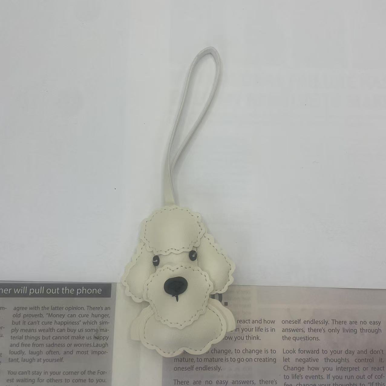Colgante de Perro para Bolso de PU con Relleno de Algodón para Equipaje