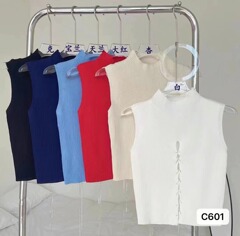 Summer 2023 New Short Sleeve Knit Top with Design Sense, Fashionable and Simple, Drawstring Slimming Women's Backless Top