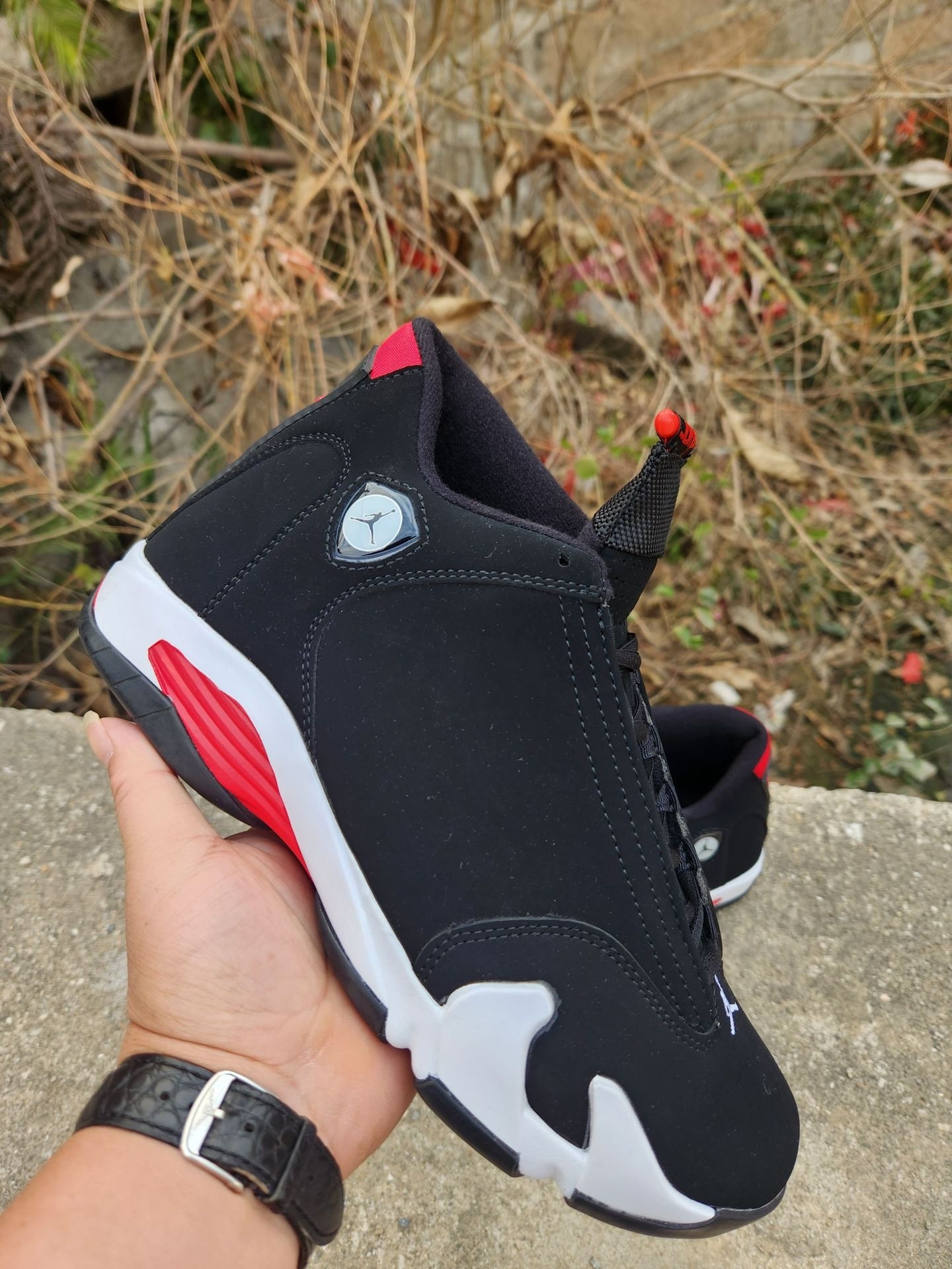 Zapatos de baloncesto puros original aj14 Joe14 rojo Ferrari retro versátil zapatos deportivos para hombres y mujeres