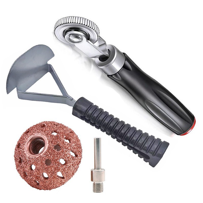 Juego de herramientas de reparación de neumáticos Cabezal de rectificado tipo cuenco rodillo de reparación de neumáticos cabezal de rectificado de 42mm kit de reparación de rodillos de plástico