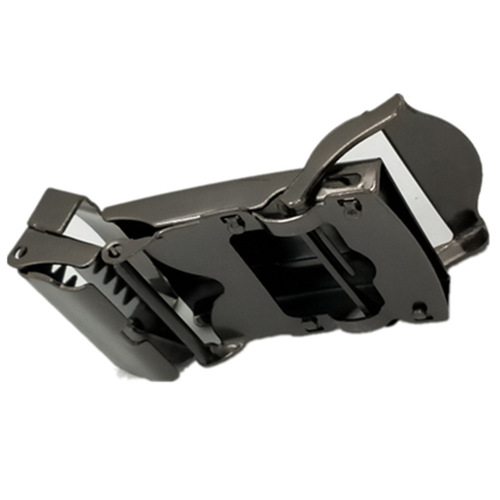 Toothless buckle men's belt iron buckle men's automatic toothless and porous iron pattern random factory direct sale