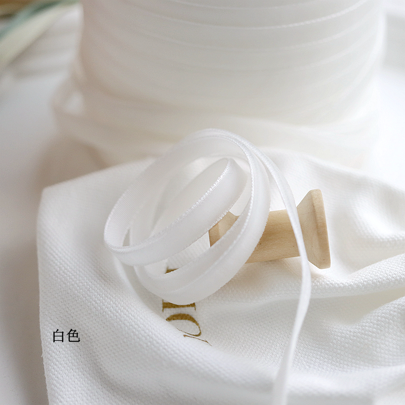 1cm/0,6 cm cinta de terciopelo de color cinta de cisne cinta de bricolaje material hecho a mano cinta cinta cinta decorativa