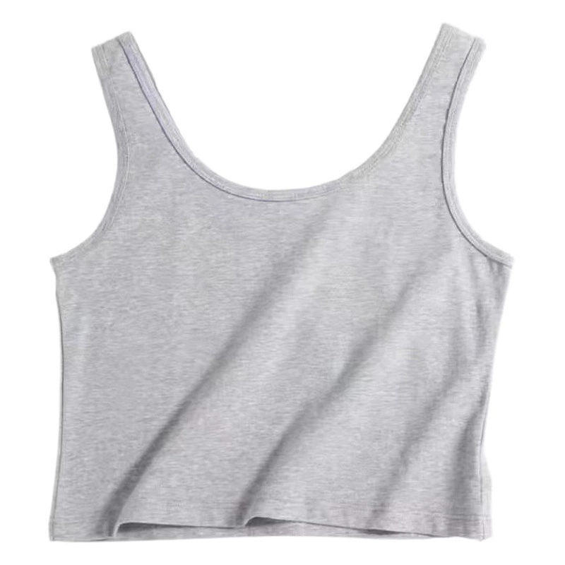 Оптовая продажа, новинка 2025 года, женская летняя верхняя одежда, короткий жилет с пупком для женщин, цельный, Прямая доставка