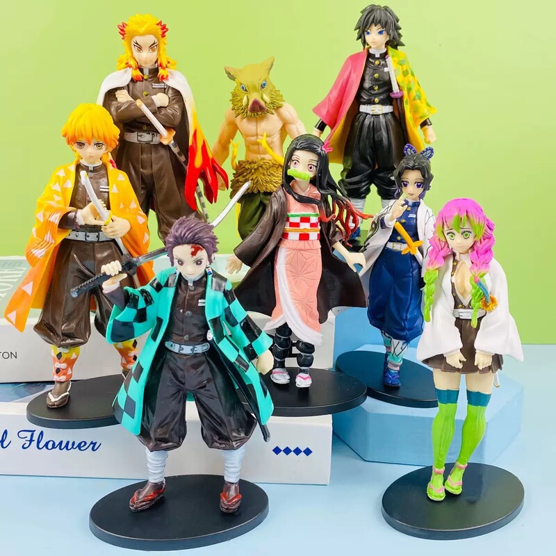 Demon Slayer: Kimetsu No Yaiba Figure - Kamado Tanjirou, Nezuko, Agatsuma Zenitsu, Inosuke Figure Model Desktop Ornament