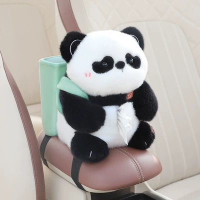 Car armrest box paper Car tissue box/set - fat-dundun-panda-dual-use