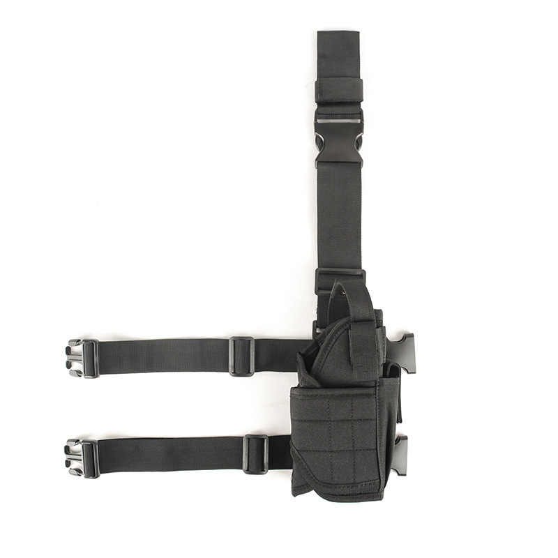 Funda táctica oculta multifuncional CS para cintura y pierna con camuflaje militar y bolsa para pistola, ideal para deportes al aire libre y extracción rápida.