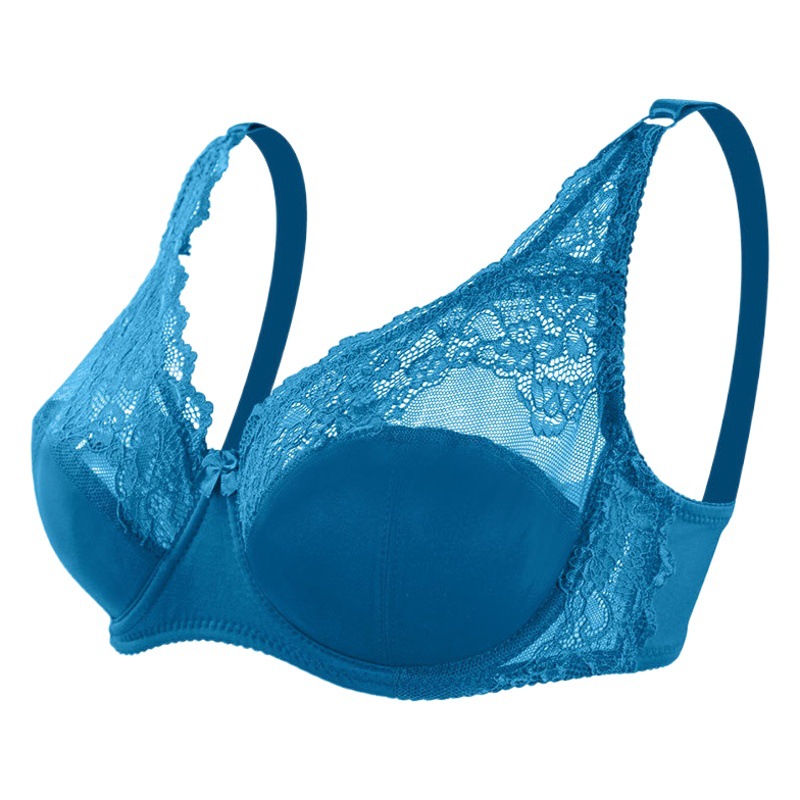 Sexy belleza espalda push up transpirable ropa interior francesa sujetador tradicional Sujetador de encaje transfronterizo con anillo de acero arco