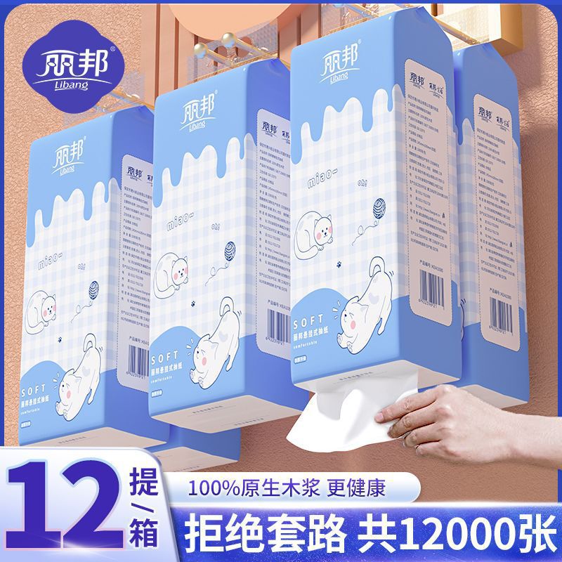 提挂式抽纸悬挂抽取式卫生纸家用擦手纸厕纸大包平板卫生纸巾|undefined