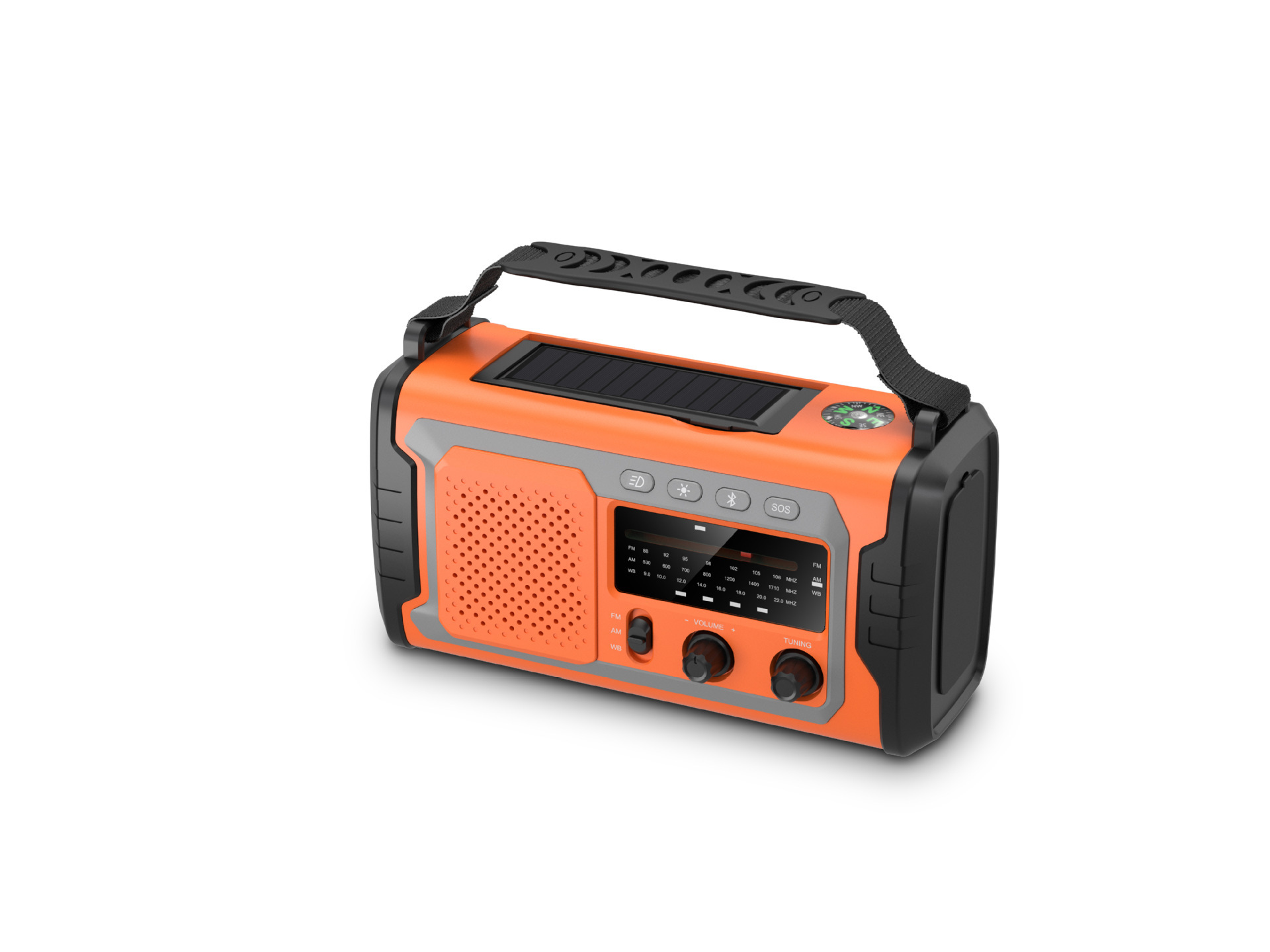 Transfronterizos Amazon nueva radio de carga manual solar de 20000mAh fuente de alimentación portátil de gran capacidad image 6
