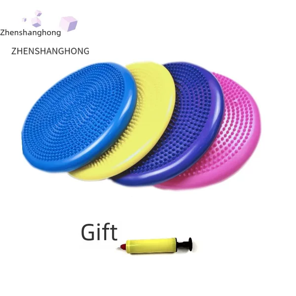 PVC Yoga Balance Mat Inflatable Massage Cushion Thickened Explosion-proof Balance Ball Sports Fitness Balance Trainer