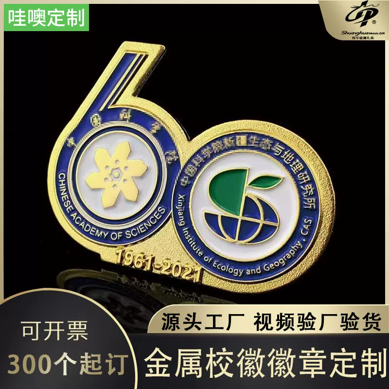 金属徽章定制校徽司徽网校徽章 锌合金金属徽章胸牌烤漆胸章定做