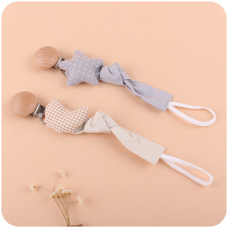 Infante chupete cadena bebé creativo dibujos animados Luna estrella mordedura molar pulsera traje de juguete